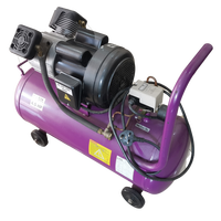Nouveau Lancement 220V Haute Qualité 4.5HP Sans Huile Double Piston Portable Mini Air Compresseur 50 litres réservoir mobile atelier