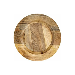 Plato de Servir de Madera Hecho a Mano, Forma Irregular, Color Sólido, Diseño Wabi Sabi, Platos y Vajilla, Precio de Exportación - Product Image 2