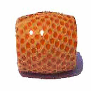 Composants d'accessoires achetés en usine pour la fabrication de bijoux et les projets d'artisanat Perles en cuir véritable fantaisie avec intérieur en bois - Product Image 1