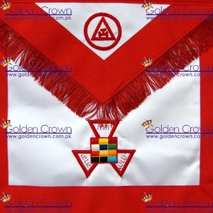 Masonic Royal Arch Past Sumo Sacerdote PHP Delantal Bordado a mano | Masonic Regalia Delantal Proveedor - Product Image 3