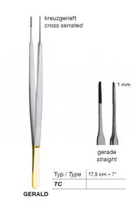 Pinzas de Disección Gerald TC de 17 cm, Instrumentos Quirúrgicos con Insertos de Carburo de Tungsteno, Certificación CE Clase II, Garantía de 5+ Años - Product Image 4