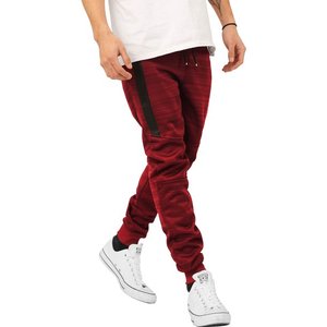 Pantalon de jogging moderne pour homme, coupe ajustée, décontracté, avec poches zippées et taille mi-élastique, logo personnalisable. - Product Image 1