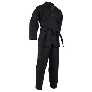 Uniformes de artes marciales de Taekwondo Dobok, con logotipo personalizado bordado/ITF/WTF/OEM/100% algodón, precio al por mayor - Product Image 5