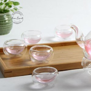 Bandeja de servicio de bambú natural con asas Ideal para decoración de desayuno de mesa de centro otomana - Product Image 3