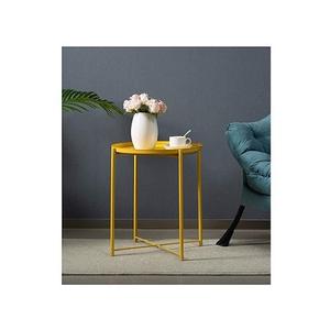 Table d'appoint de couleur noire en fer, de qualité supérieure, de forme ronde, pour une utilisation en extérieur et en intérieur, à des prix avantageux - Product Image 6