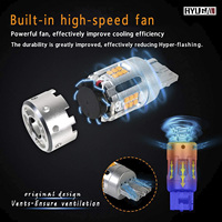 Clignotant Anti-Flash 1919 24CSP LED 1156 T20 7440 CANBUS 10-30V ventilateur de refroidissement conception originale HYUGA