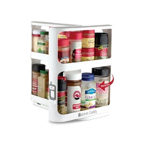 Modular design allows multiple units to sit side by side Cabinet Caddy - Spice Rack Organizer