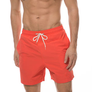 Pantalones cortos de gimnasio para hombre de poliéster 100% al por mayor ropa de entrenamiento al aire libre de playa informal transpirable de secado rápido calle sólida - Product Image 3