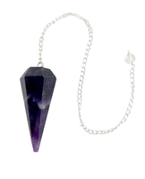 Pendule en cristal d'améthyste, Khambhat Inde, qualité supérieure polie, 10-20g, forme irrégulière, achat en gros, Muntaha Agate Exports, radiesthésie