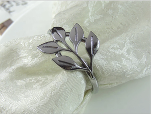 ห่วงอลูมิเนียมกระดาษเช็ดปากโลหะสีทองลายกุหลาบเงินที่มีสไตล์ที่วางผ้าเช็ดปากลายผีเสื้อสำหรับห้องครัวงานแต่งงานที่บ้านบนโต๊ะอาหาร - Product Image 6