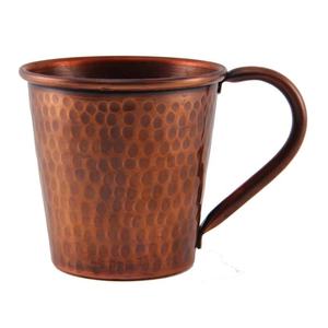 Vaso de cobre 100% hecho a mano, taza lisa sin BPA, vaso de cobre Vintage de mula de Moscú, bebida directa decorativa ecológica - Product Image 2