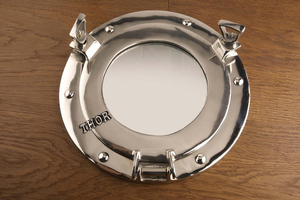 Finition chromée aluminium nautique navire cabine hublot miroir mural cosmétique miroir cadeau - Product Image 2