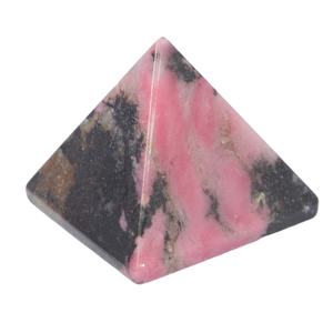 2024 dernier cristal Feng Shui de qualité naturelle de pyramide de rhodonite rose de qualité supérieure pour la méditation et la mise à la terre en gros - Product Image 1