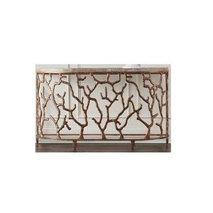 Table d'appoint de salon au design unique en métal couleur or Table basse de service pour la maison et le restaurant - Product Image 2