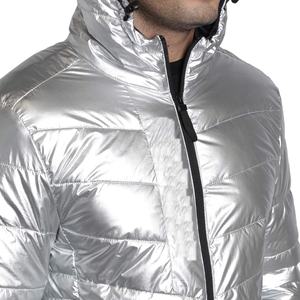 Nouvelle arrivée Veste matelassée brillante sur mesure pour homme Veste d'hiver en duvet Veste à bulles surdimensionnée 100% polyester Veste d'hiver matelassée chaude pour homme - Product Image 5
