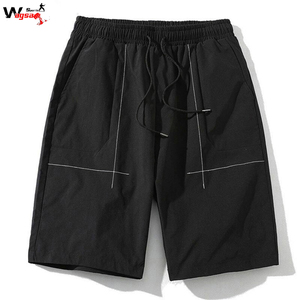 Pantalones Cortos Deportivos de Verano para Hombre, Casuales, Holgados, Transpirables, de Secado Rápido, 100% Algodón, Cintura Elástica - Product Image 5