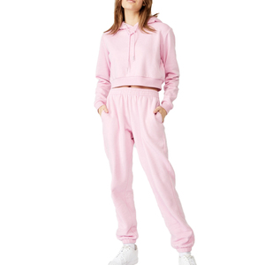 Nouveautés OEM : Collection Hiver – Sweats à Capuche 2 Pièces Couleurs Claires pour Femmes, en Cachemire Tendance avec Contraste de Couleurs - Product Image 2