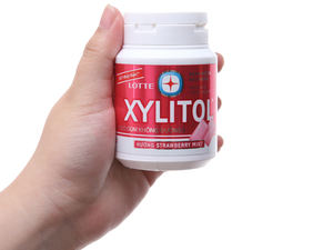 Lotte Xylitol Fraise Menthe Gomme 58g x 6 Pot x 8 Bloc - Product Image 4