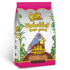 Alimento para Periquitos Quik Budgie 100gr, Alimento Premium para Aves Modelo QUIK-114 en Bolsas de Plástico (Morado y Blanco) - Product Image 3