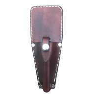 Étui à pinces pour utilisation polyvalente et en extérieur OEM fabriqué en usine en cuir à grain riche marron/noir 100 pièces AL-393 taille personnalisée PK