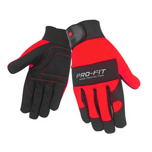 Gants de travail robustes, Gants de mécanicien de protection contre les chocs, Gants de travail en cuir synthétique, Compatible avec écran tactile - Product Image 6
