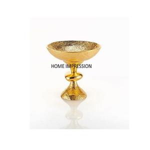 ชามตกแต่งโลหะลายใบไม้โบราณ3ถ้วยชามทองแบบโบราณดีไซน์ใหม่สำหรับอุปกรณ์บนโต๊ะอาหาร - Product Image 6