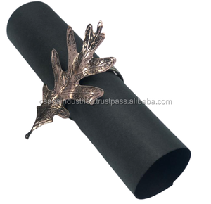 Anillo decorativo de cobre para servilletas, soporte de alta calidad para servilletas, color marrón - Product Image 1