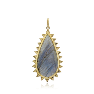 Pendentif en argent 925, ensemble de pierres précieuses, bronzite naturelles, bijouterie en diamant, Baguette, vente en gros - Product Image 3