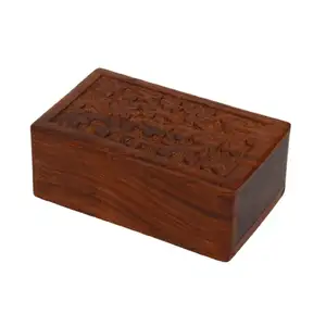 Petite Boîte Cadeau En Bois Pour Carte Boîte En Bois De Stockage - Product Image 1