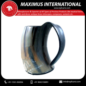 Mug Viking en Corne, Tasse Médiévale, Chope à Bière, Mug à Café, Vaisselle Rustique avec Emballage Rembourré pour Bar à Domicile ou Cadeau - Product Image 4