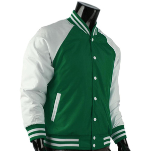 Blouson universitaire personnalisé de haute qualité pour homme, en toile, avec broderie chenille, manches en laine/viscose, style baseball, haute qualité - Product Image 5