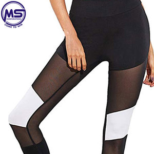 Vente en gros Leggings de yoga tricotés par compression souples et résistants aux squats de haute qualité avec logo personnalisé à la taille - Product Image 5