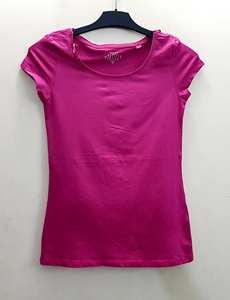 Camisetas de Manga Corta para Mujer, Marca Original, Cuello Redondo, Transpirables, Ajustadas, Elásticas, Informales, de Algodón, Hechas en Bangladesh - Product Image 4