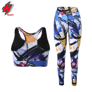 2022 traje de Yoga Reversible personalizado para mujer, mallas deportivas de cintura alta y Conjunto de sujetador, ropa deportiva de talla grande - Product Image 2