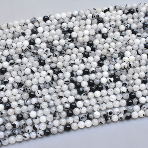 Cuentas de Cuarzo rutilado negro de alta calidad, piedras curativas, piedras de cristal rutilado, cuentas de piedras preciosas de 7/8/10mm - Product Image 1