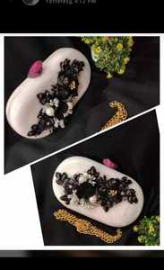 Vente chaude Dames Résine Embrayage Sac À Main avec Métal Et Pierre Embellissement De Luxe Broderie Couverture Fermeture Doublure En Cuir - Product Image 3