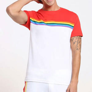 Camisa con estampado de tu propio logotipo para hombre, ropa de calle de cuello redondo personalizada, ropa de verano de algodón 100%, camisetas ajustadas de manga corta para Fitness - Product Image 1