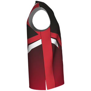 Recién llegado, camiseta de baloncesto roja y negra transpirable para niños, uniforme personalizado para jóvenes con diseño de su propio equipo, opción de talla grande - Product Image 3