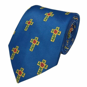 เนคไทผ้าไหมหรูหราลายสีน้ำเงินรักษ์โลก พร้อมออกแบบโลโก้ตามสั่งสำหรับผู้ชาย - Product Image 3