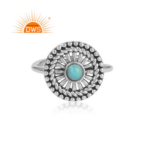 Beier — bague en argent Sterling 925 Vintage, ensemble de bijoux opales éthiopiennes, pierres précieuses, style Boho ethnique, vente en gros - Product Image 2