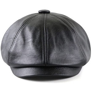 Casquette de baseball PU classique et simple pour hommes, chapeau et casquette en cuir PU, avec logo personnalisé, à la mode, nouveauté - Product Image 6