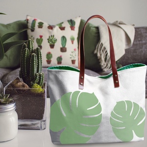 Bolsos de playa grandes de lona personalizados - Product Image 5