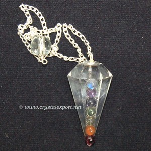 Get Online Crystal Stone Chakra Pendulums : Crystal Stone Chakra Pendulums for Sale - Product Image 1