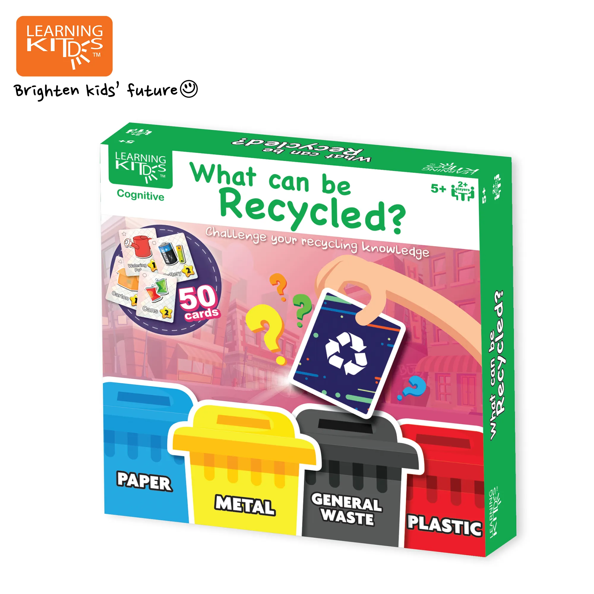 Bambini che imparano il concetto riciclato bambini stem giochi da tavolo educativi giocattoli di immondizia e carte coordinati personalizzati fai-da-te