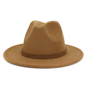 Vente en gros de chapeaux Fedora pour femmes en laine de haute qualité, vintage, d'hiver, chapeaux en <span class=keywords><strong>feutre</strong></span> pour femmes - Product Image 1