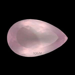โรสควอตซ์ธรรมชาติแบบลูกแพร์ตัดจากหินอัญมณี6X8mm - Product Image 1