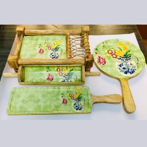 2024 Traditional Design Handmade Serving Tray Cheese Platter for Serving Different Food Items Designer Hot <b>Plate</b> for Serve Food - Product Image 5