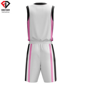 ชุดกีฬาสำหรับผู้ชาย,ชุดยูนิฟอร์มบาสเก็ตบอลใหม่ล่าสุดแฟชั่นพิมพ์ลายระเหิดได้ตามต้องการ - Product Image 4