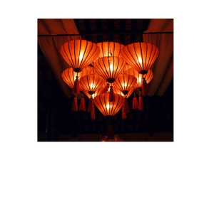 Beautiful Vietnamese Silk Lantern for Wedding, Mid Autumn Festivals Decoration 99 Gold Data - Product Image 2