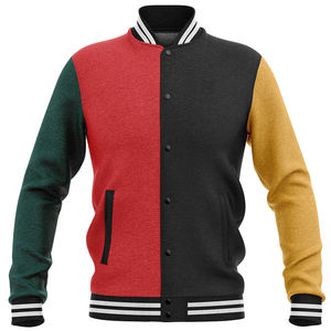 Sublimated Varsity Jacket with Button Closure Full Sleeve Stand <b>Collar</b> Breathable Winter Features on Sale - Product Image 6